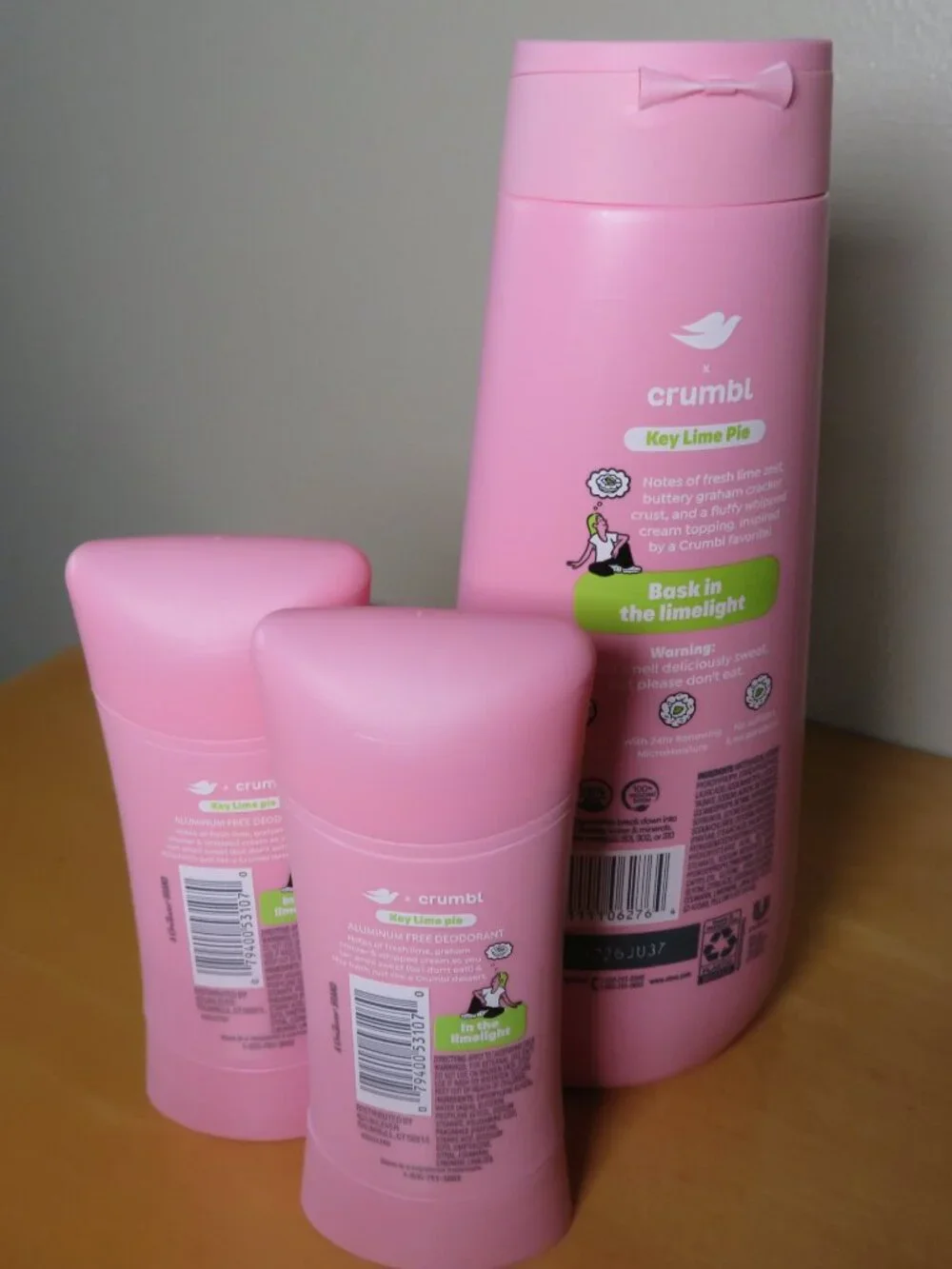 Crumbl x Dove Key Lime Pie Body Wash, Deodorant Set NEW